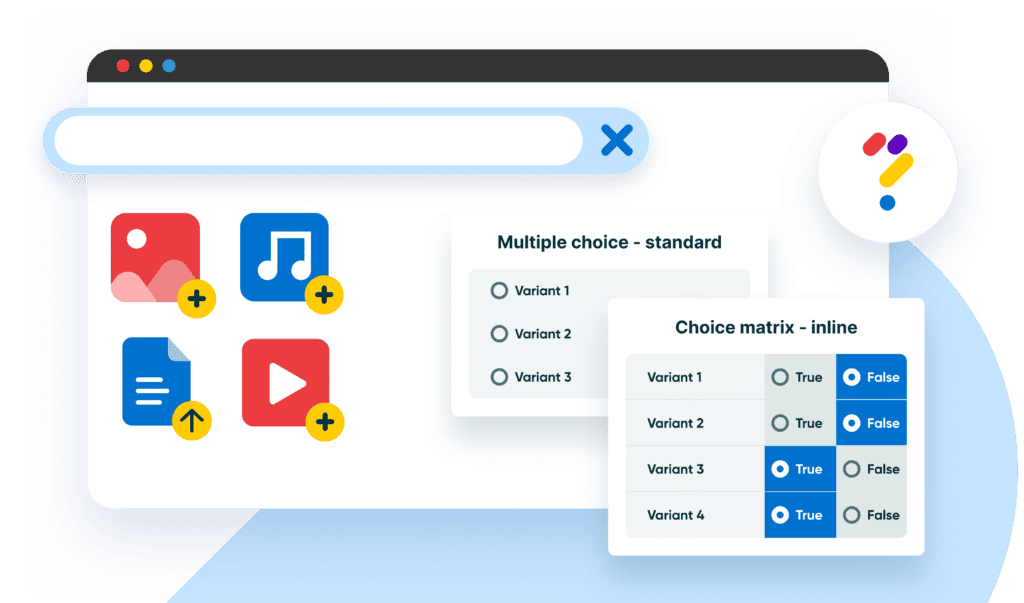 Make use of media-rich and dynamic authoring options, including adding images, files, videos, graphs, audio clips and more.